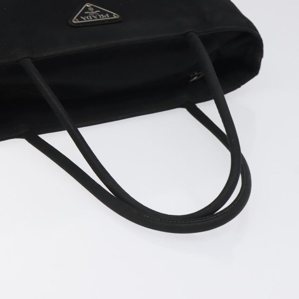 PRADA Tote Bag Nylon Black Silver Auth 121203 - Picture 7 of 16